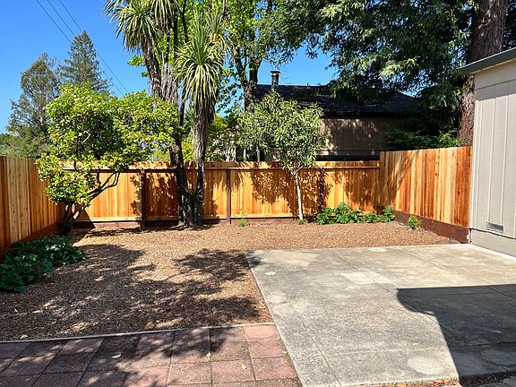 Enclosed backyard