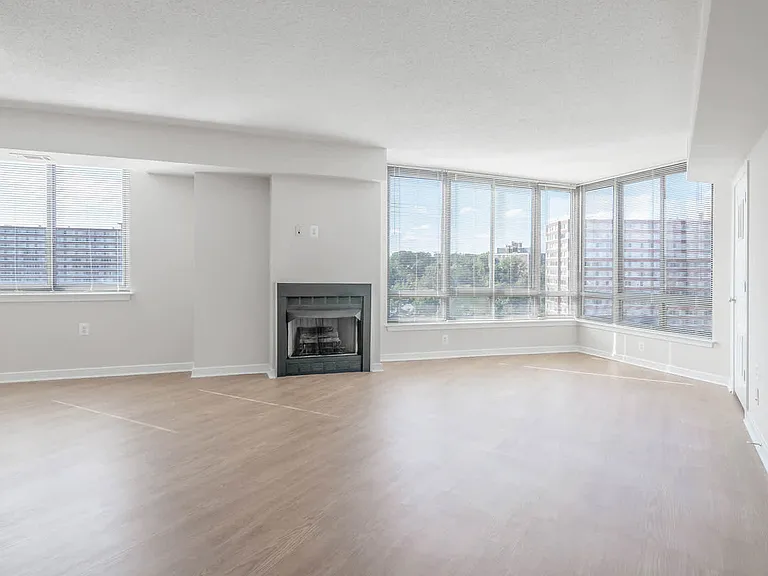 Living Room with Fireplace and Hard Surface Flooring