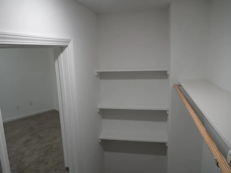 Unit E closet and storage