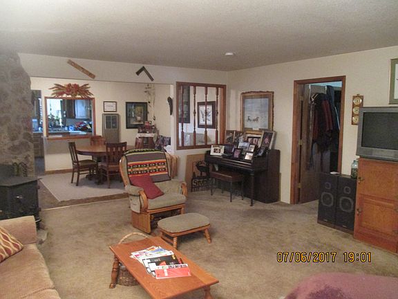 living room and dining room