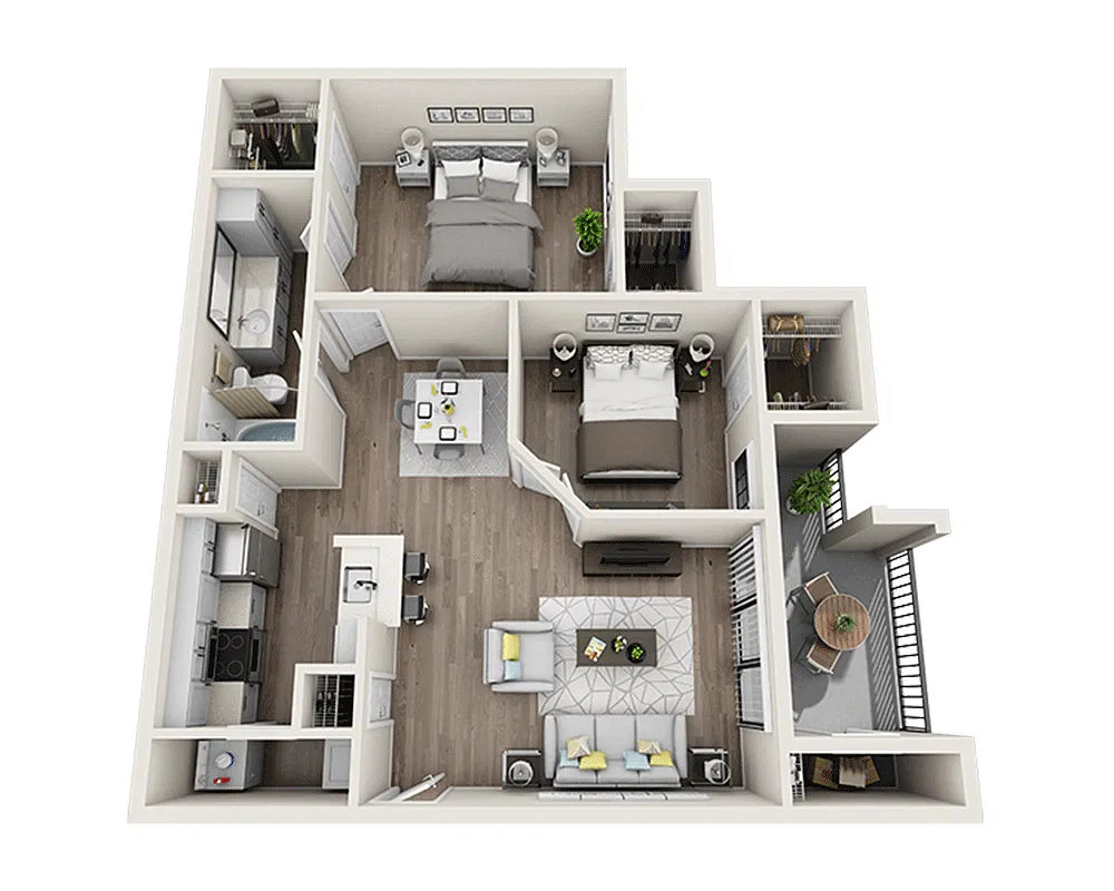 Floor plan The Bridgeport (B1)