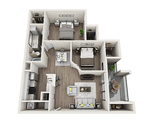 Floor plan The Bridgeport (B1)