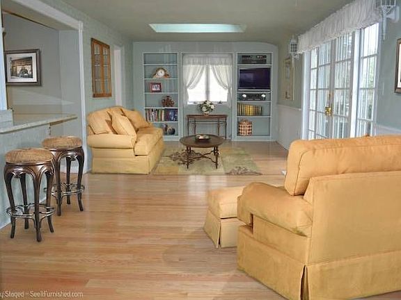 Virtually staged fam room