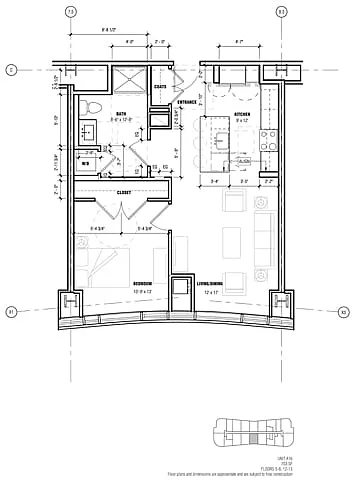 Floor plan Unit A1b