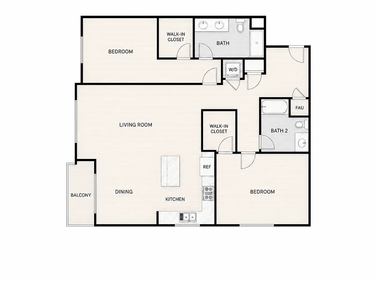 Floor plan B THREE