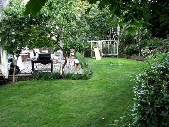 Private backyard