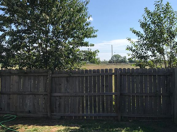 Fenced back yard