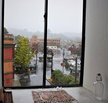 View off kitchen area.