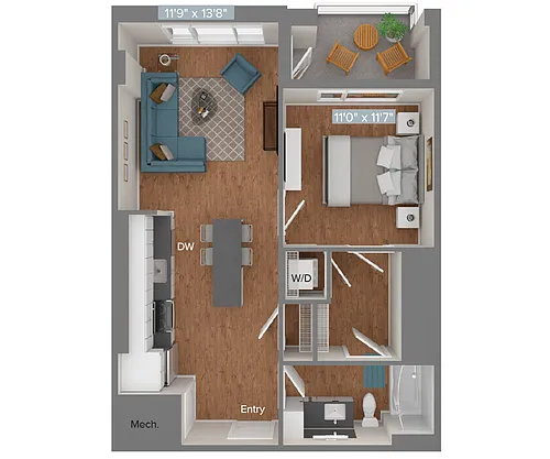 Floor plan A1-684sf-1_1120