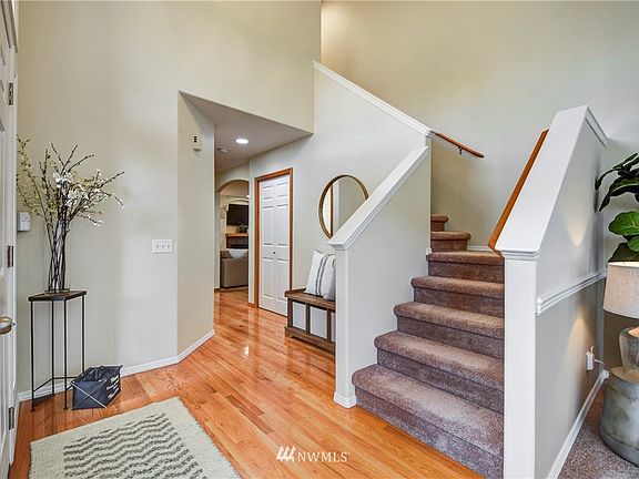 Grand entry with soaring high ceilings