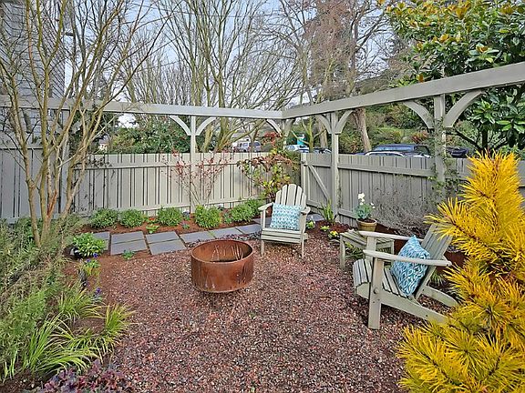 Note the tree lined street and private yard spaces. It is quiet out here.