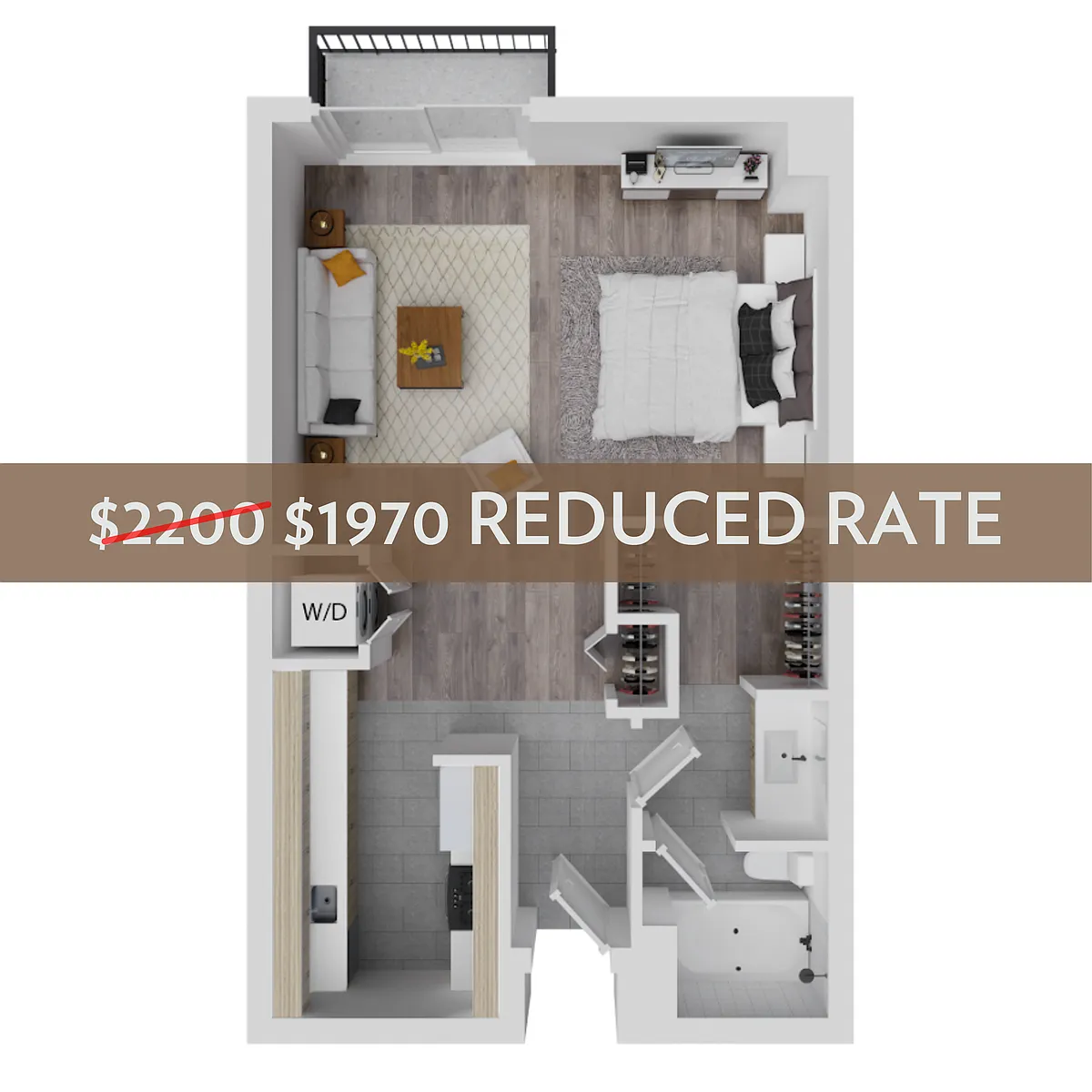 Floor plan Studio - B