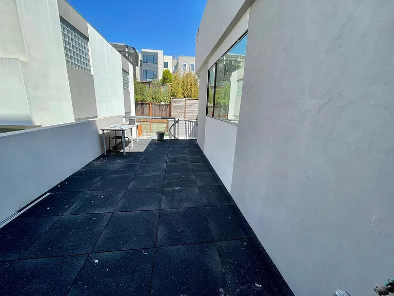 Large deck, east facing so not windy