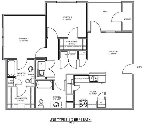 Floor plan 2X2