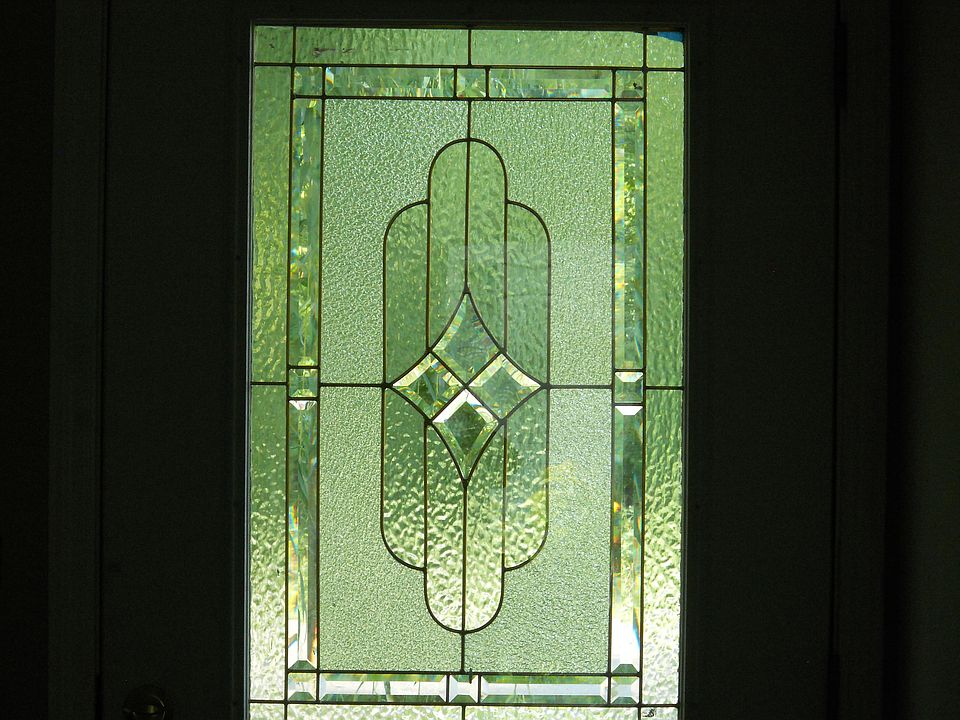 stained glass front door