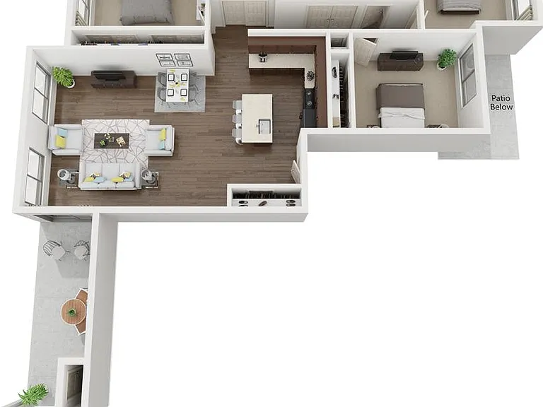 3x2 - 1341 sqft