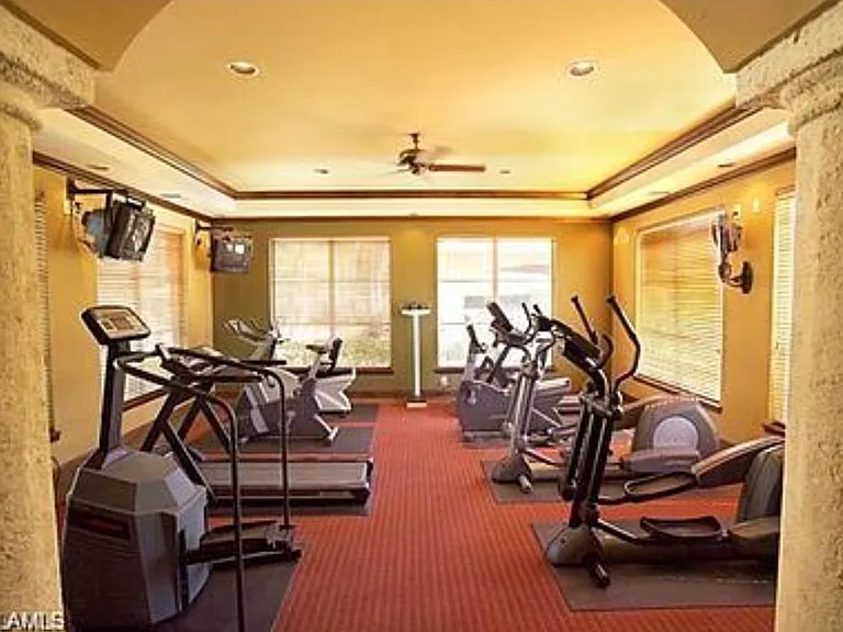 Gym located in club house, few steps away from apartment