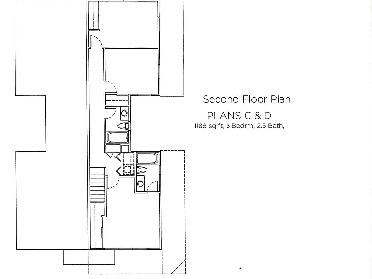Second Floor Plan _ 1,188 sq. ft. Second Floor Plan _ 1,188 sq. ft.