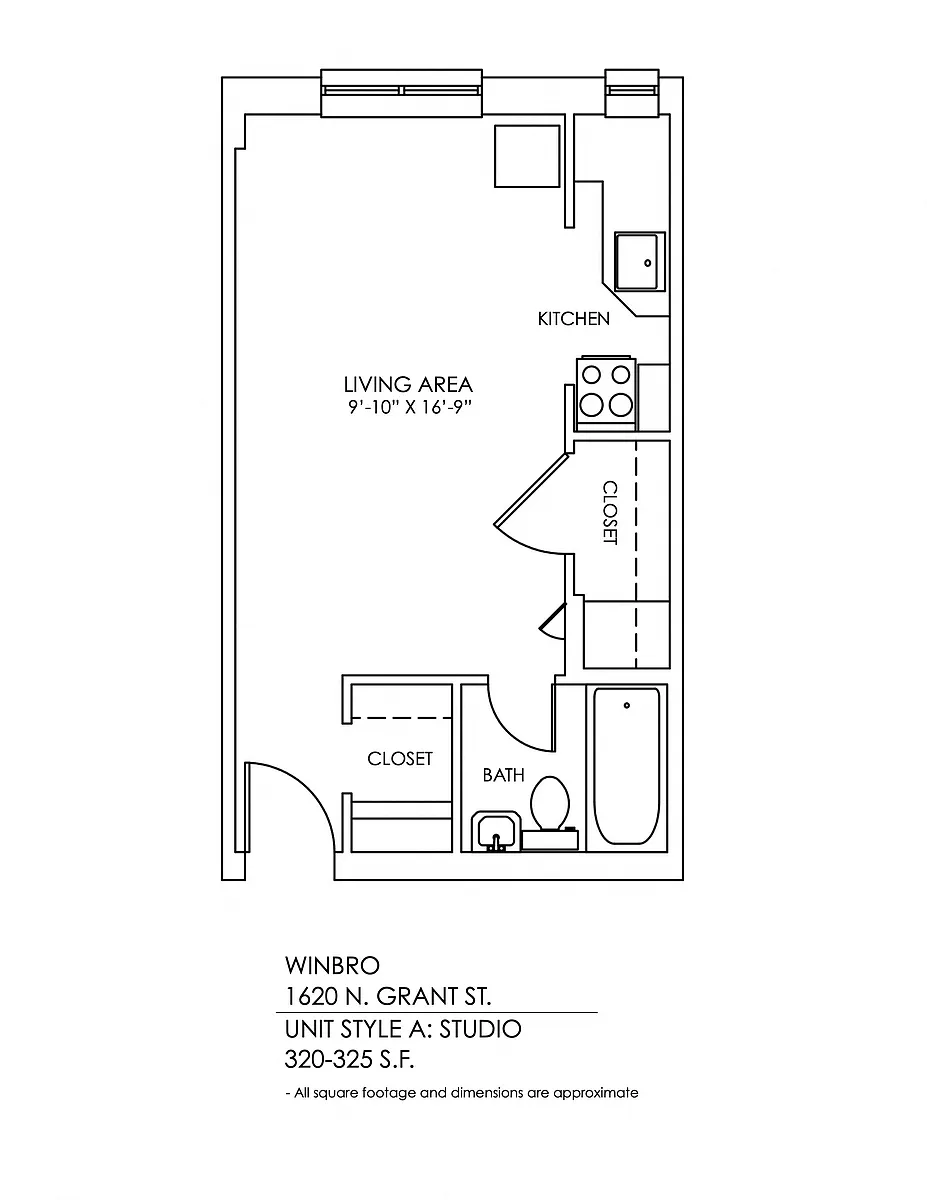 Floor plan Studio