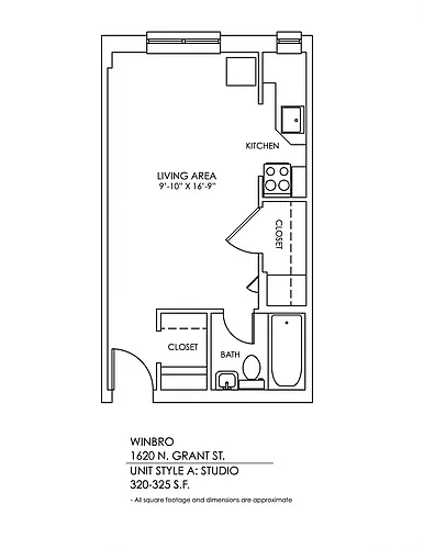 Floor plan Studio