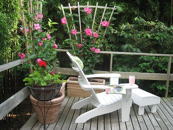 Back deck sitting area 
