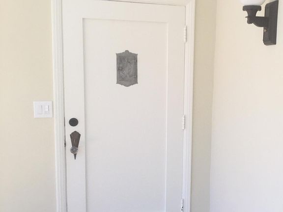 ORIGINAL FRONT DOOR WITH VINTAGE HARDWARE