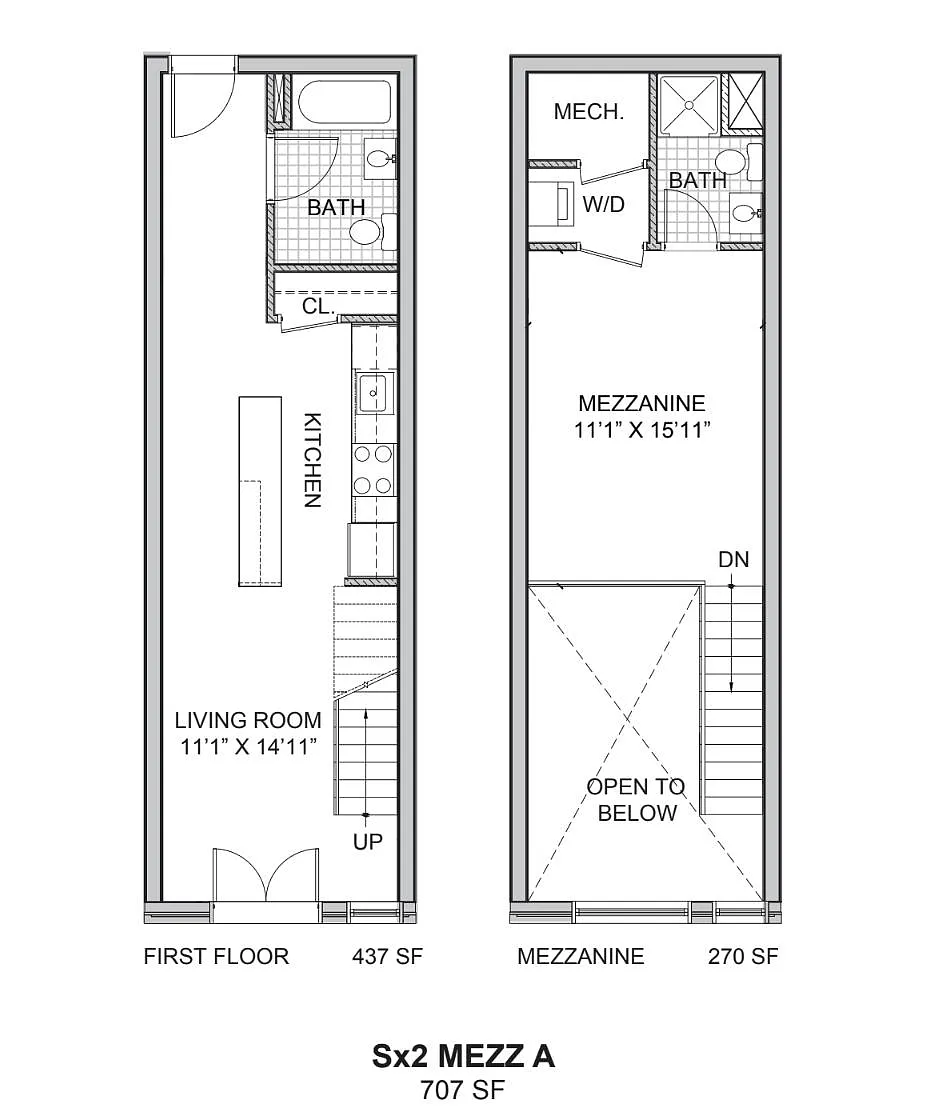Floor plan Sx2 Mezz A
