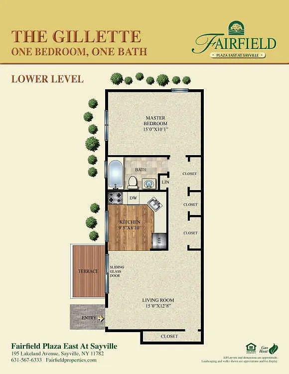 Floor plan The Gillette Lower