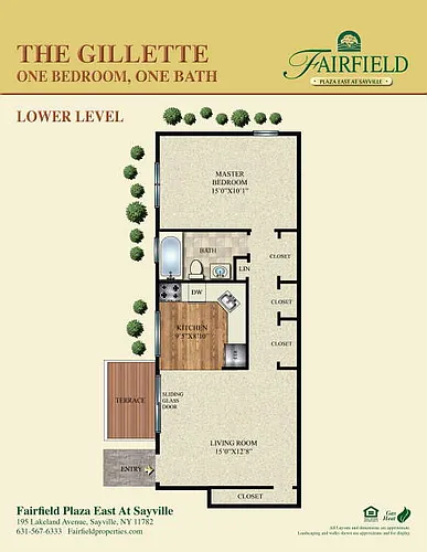 Floor plan The Gillette Lower