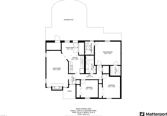 3 bed, 2.0 bath, 1344 sqft, $1,495 — Photo 2