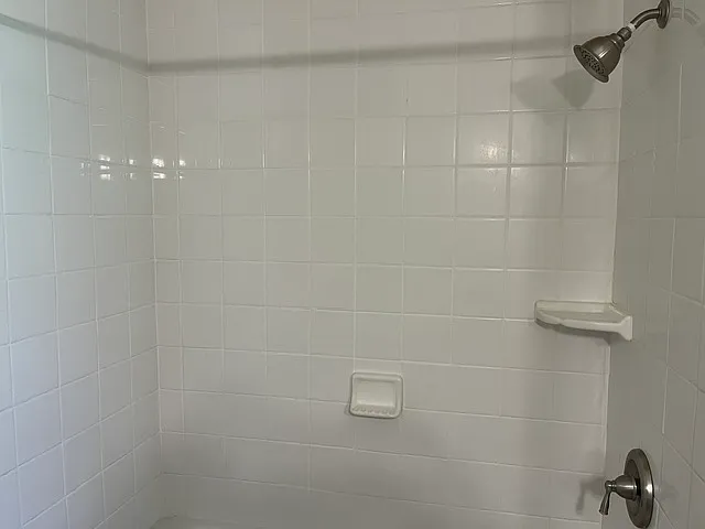 Tiled shower