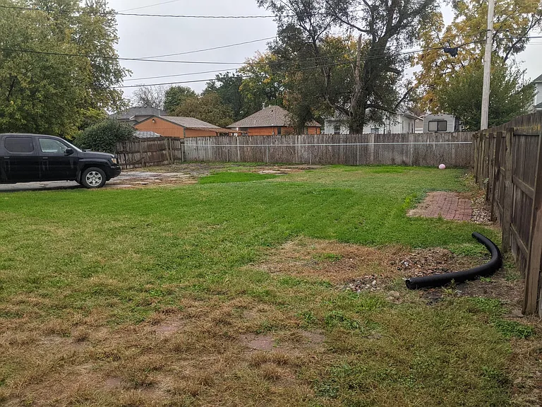 Backyard looking away from house.