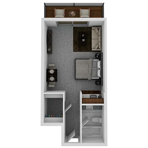Floor plan Studio 338
