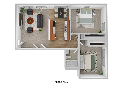 Floor plan Two Bedroom