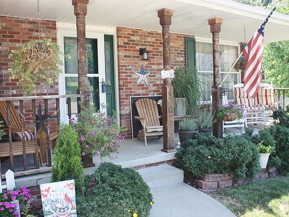 Inviting front porch