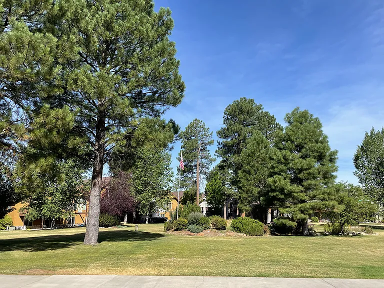 Front view from living area