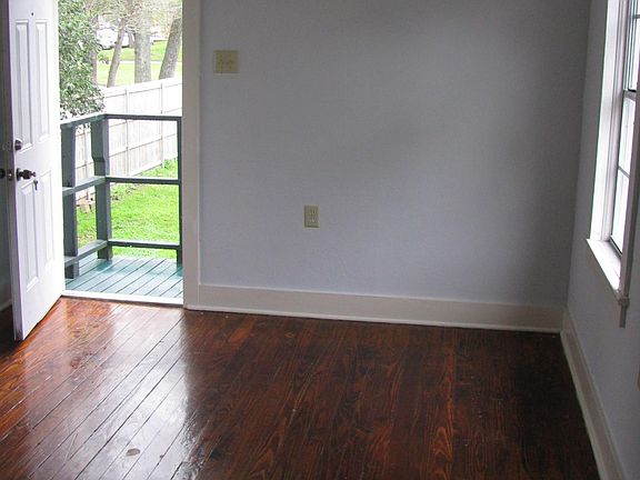 Polished hardwood floors
