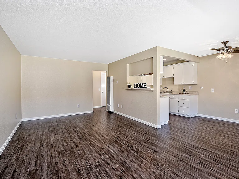 Living Area with hardwood floors