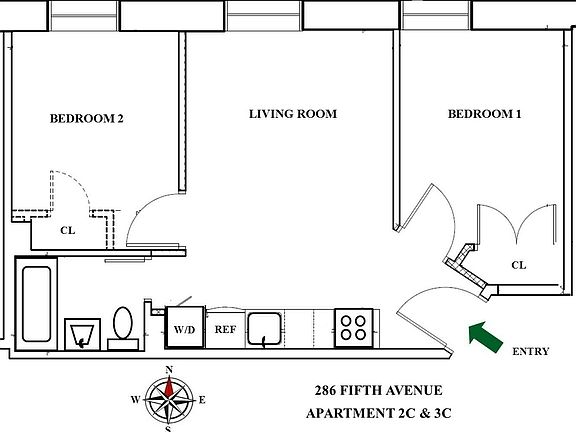 2nd image of 286 5th Ave APT 2C