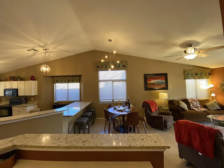 Beautiful lighting in spacious setting!