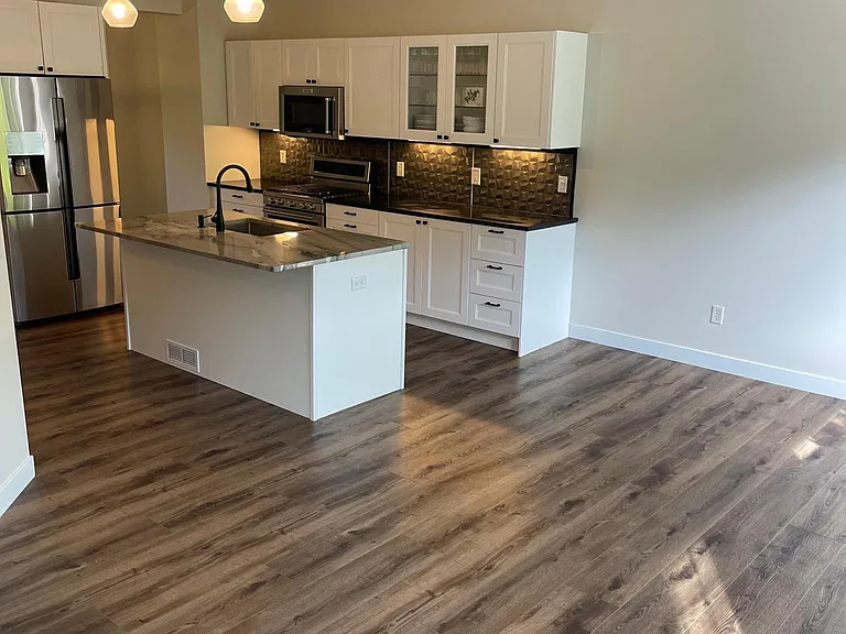 Open kitchen and family room