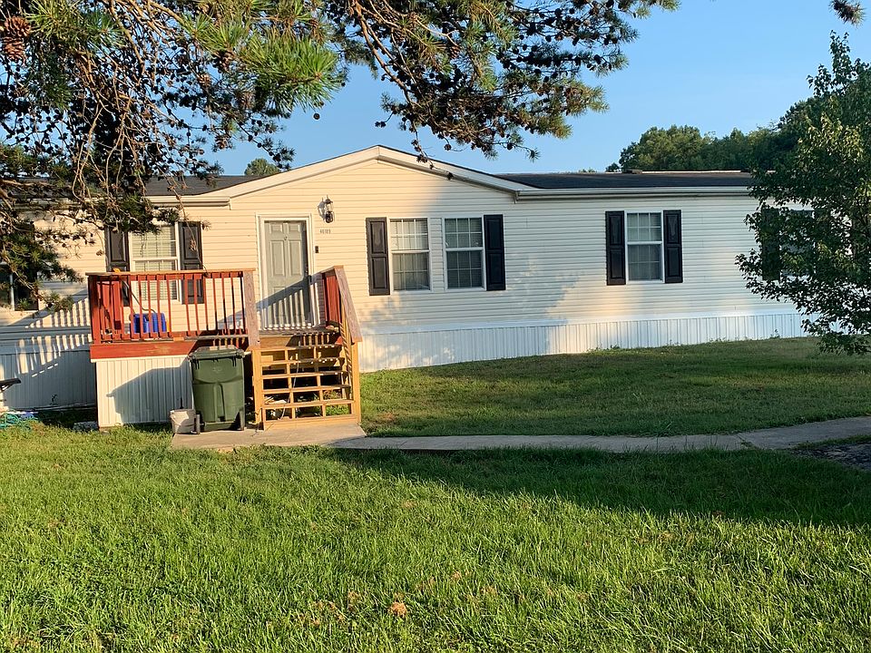 Outside view of trailer home