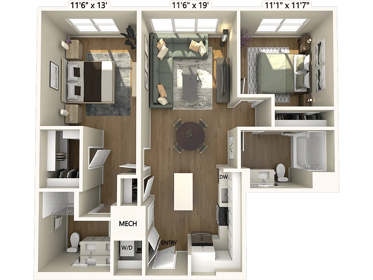 Floor plan B2-1045-1