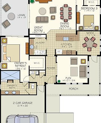 Elevation A - 1st Floor