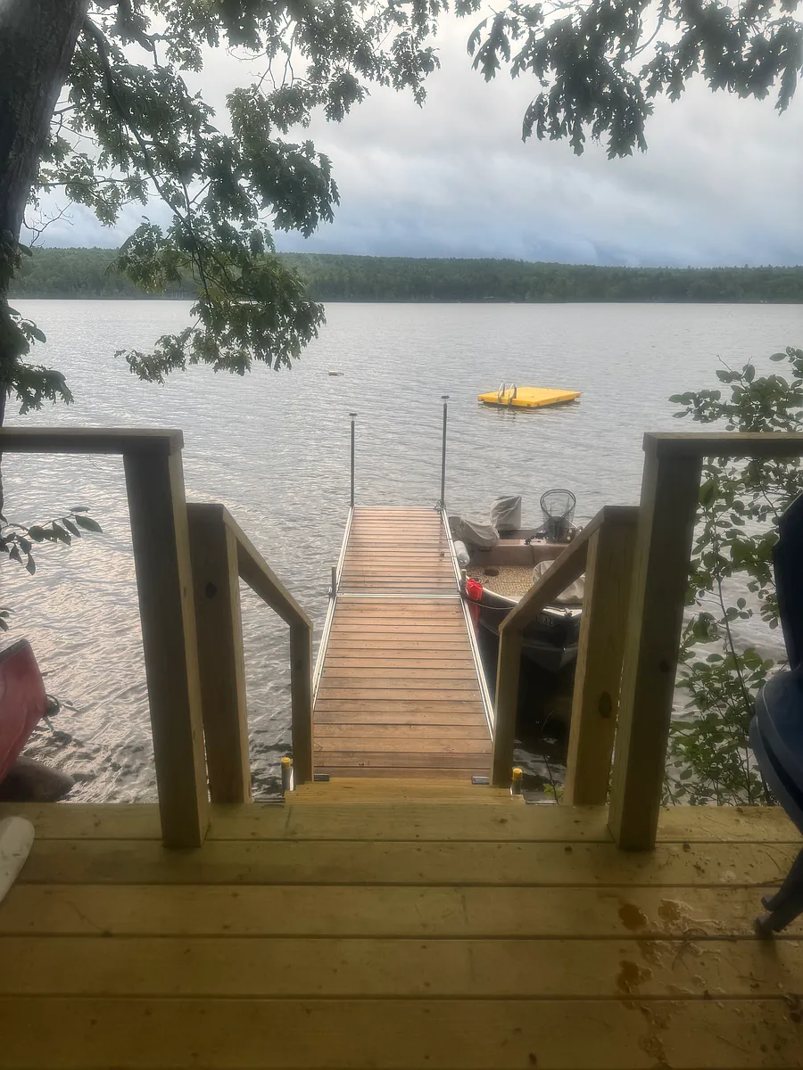 Lakefront deck and dock - Carr Way