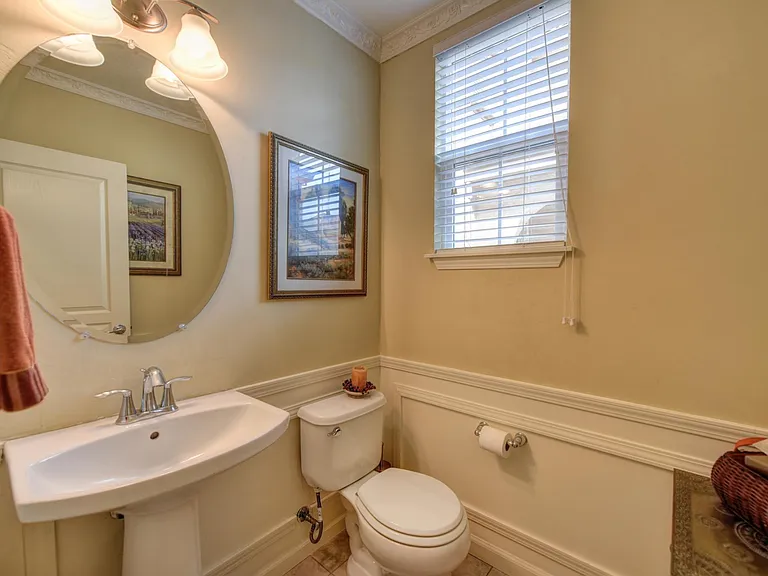 downstairs powder room