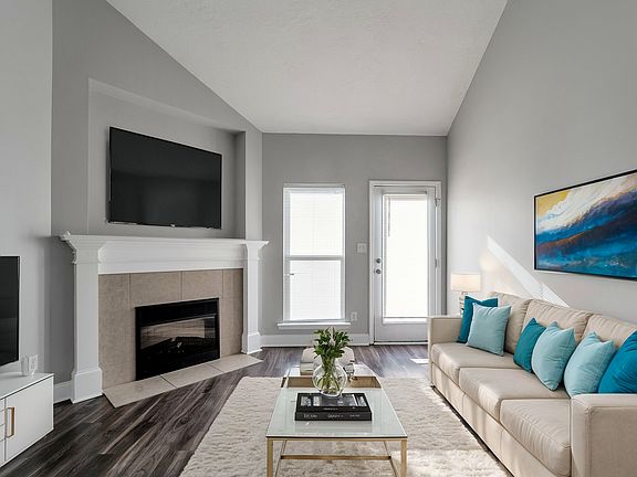 Virtually staged photo only - Living area