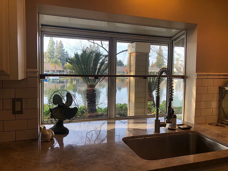 Kitchen sink view