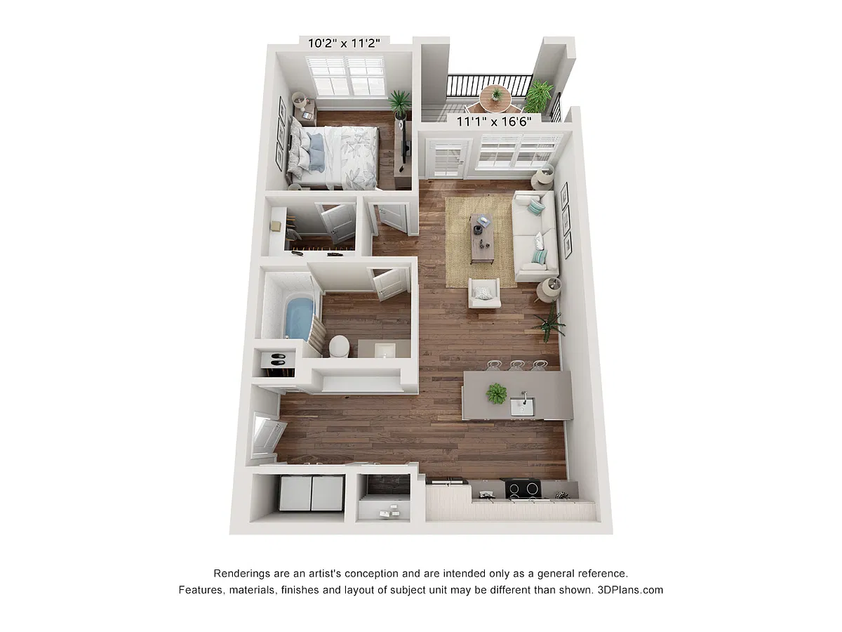 Floor plan 1X1