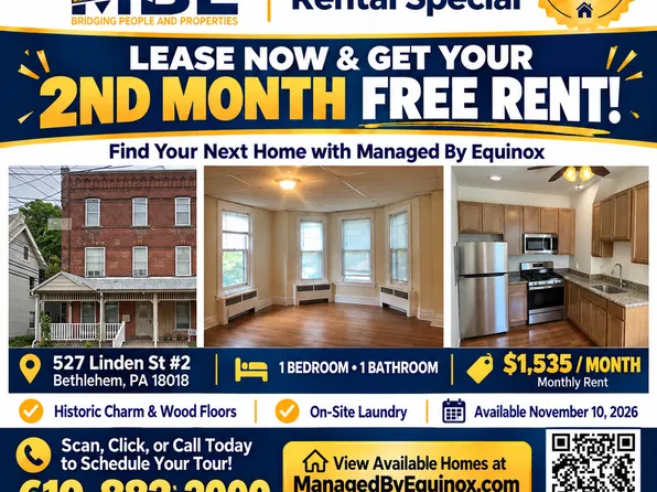 527-531 Linden St, 527-531 Linden St #2, Bethlehem, PA 18018